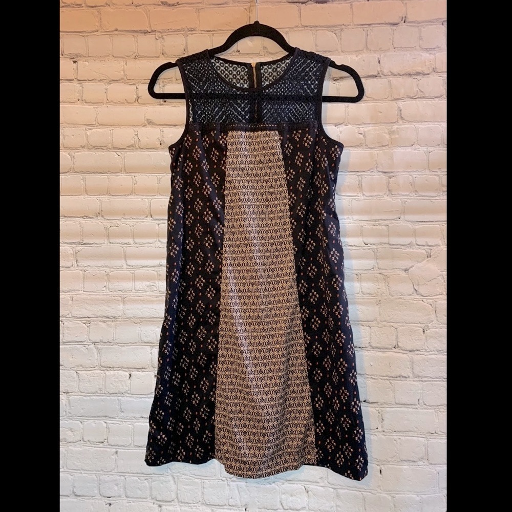 Blue Dress with Pattern